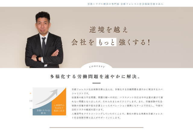京都フォレスト社会保険労務士法人のホームページ