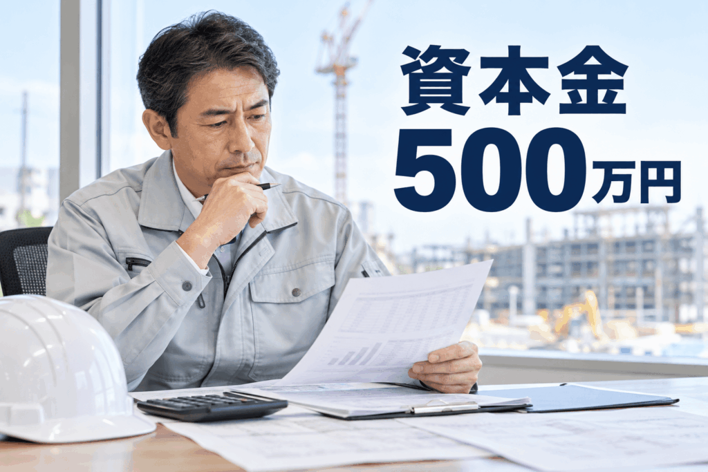 建設業許可は資本金500万円未満でも取れる？財産的基礎と証明書の準備